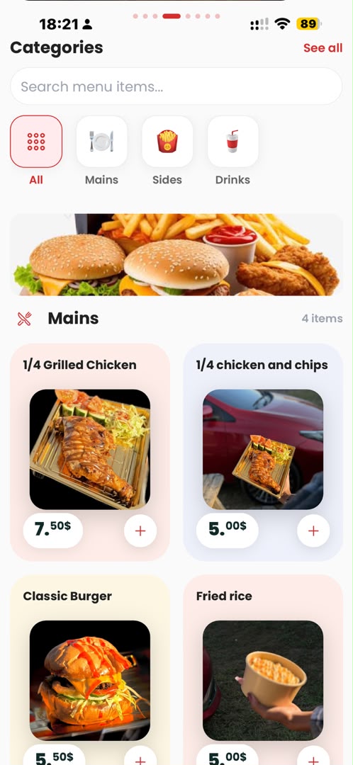 Omnia menu